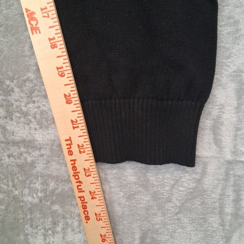 Men's Sean John 3XL Black Gray Red Star Striped Crew Neck Preppy‎ Sweater - Picture 5 of 7